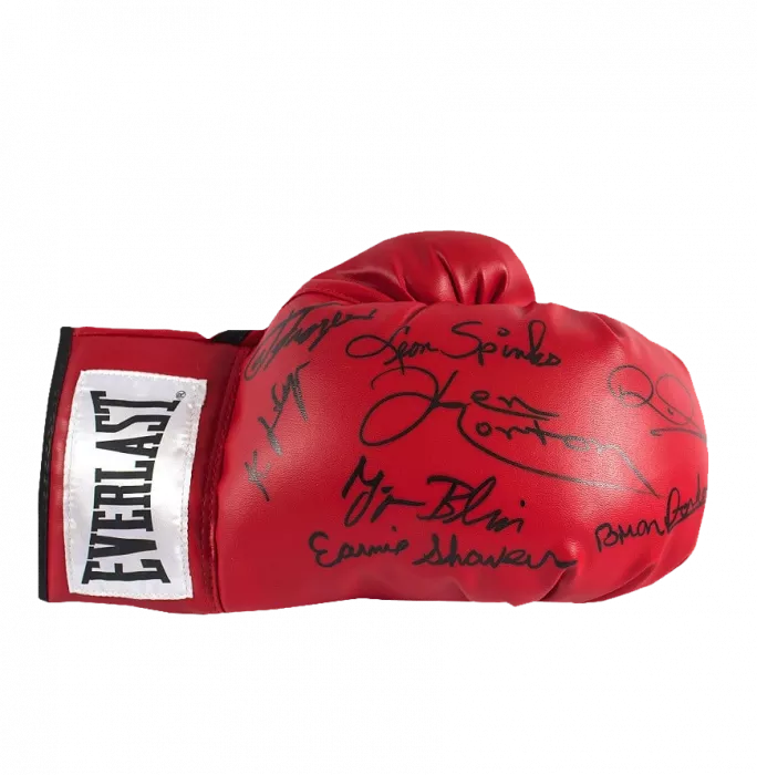 Icons Muhammad Ali Opponents Signed Boxing Glove - 8 Signatures