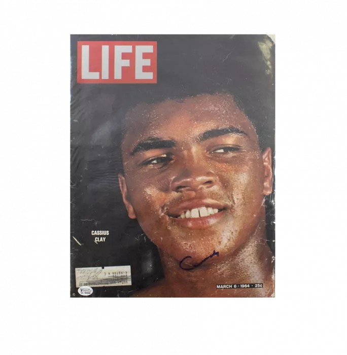 Icons Muhammad Ali Signed Life Magazine - March 1964 Cassius Clay Autograph (OA-7803263)