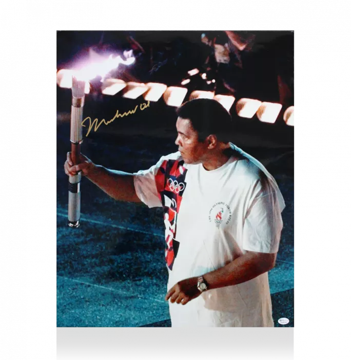 icons Muhammad Ali Signed Photo: Olympic Torchbearer