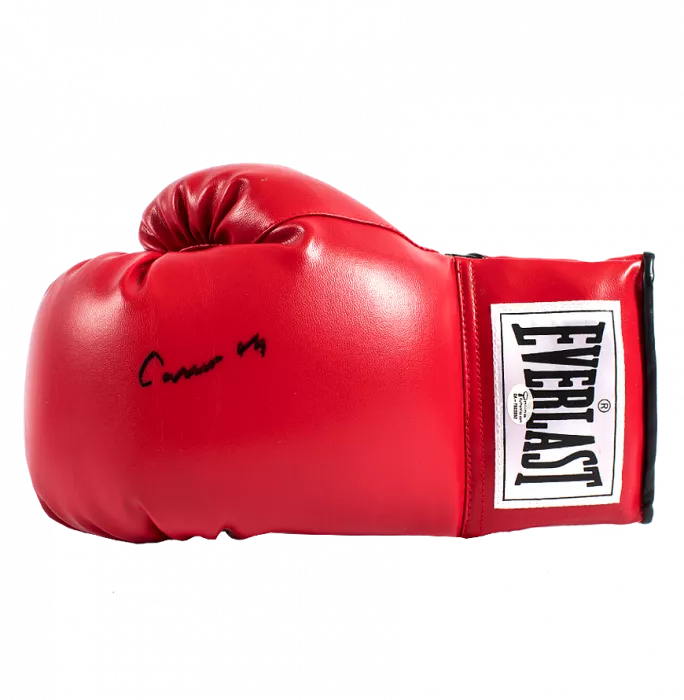 Icons Muhammad Ali Signed Red Everlast Boxing Glove: Cassius Clay Signature Edition