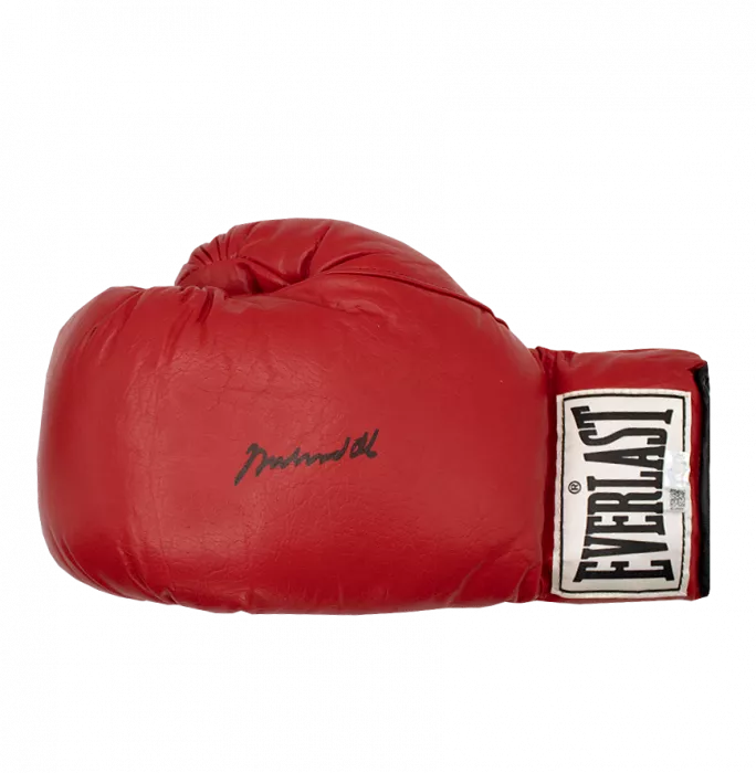 icons Muhammad Ali Signed Red Everlast Boxing Glove