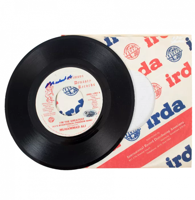 icons Muhammad Ali Signed Vinyl Record - I'm The Greatest (OA-8424285)