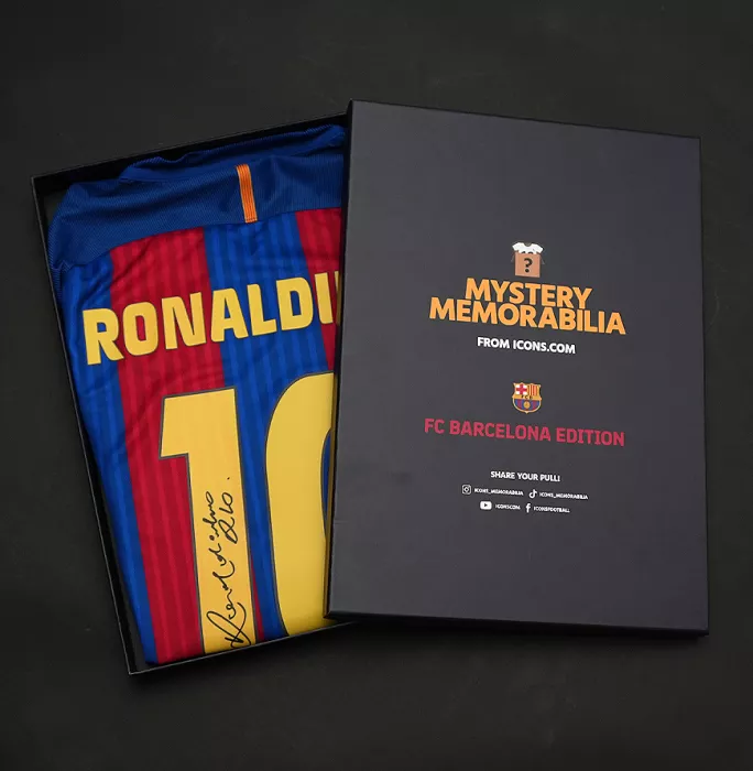 Icons Mystery Memorabilia Signed Shirt Box: Official FC Barcelona Edition