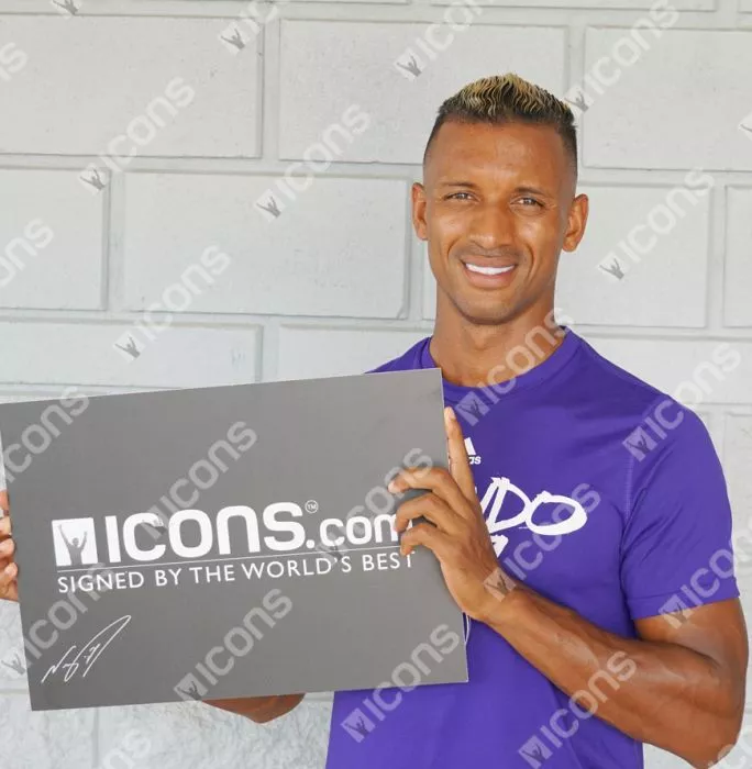 Icons Nani Back Signed Manchester United 2019-20 Home Shirt