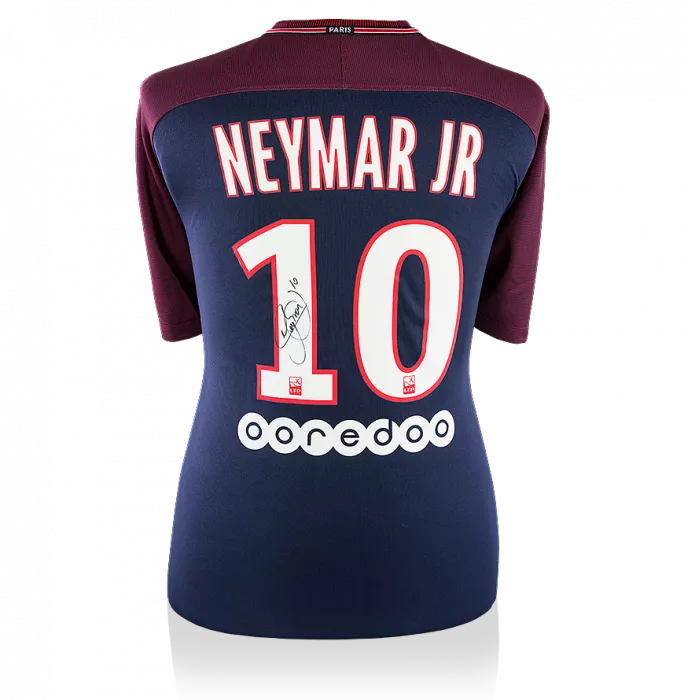 icons Neymar Jr Back Signed Paris Saint-Germain 2017-18 Home Shirt