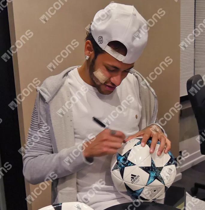 Icons Neymar Jr Signed 2017-18 UEFA Champions League Football