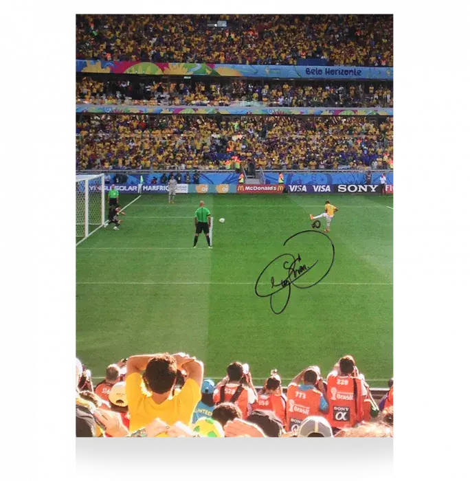 icons Neymar Jr Signed Brazil Photo: 2014 FIFA World Cup Penalty vs Chile