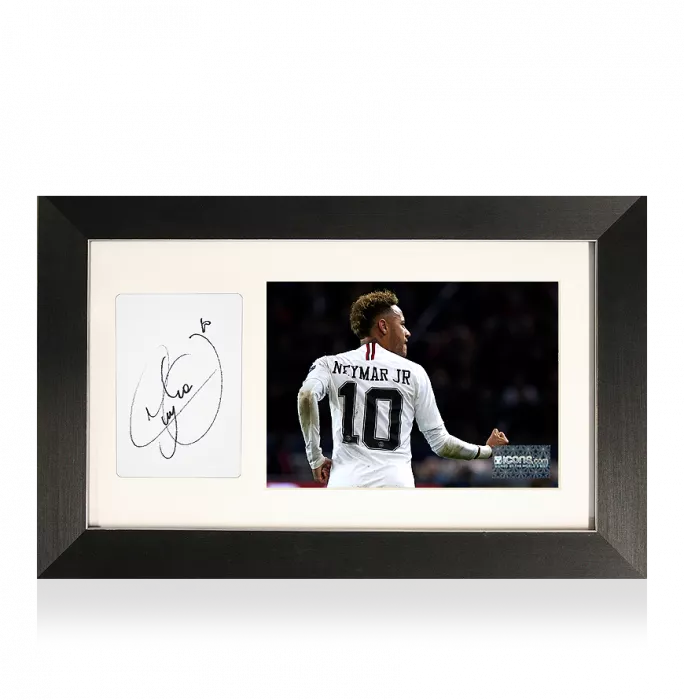 icons Neymar Jr Signed Card and Paris Saint-Germain Photo Frame: Option 3