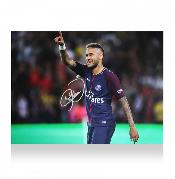Icons Neymar Jr Signed Paris Saint-Germain Photo: Parisian Icon
