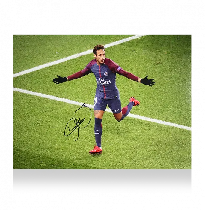 icons Neymar Jr Signed Paris Saint-Germain Photo: UEFA Champions League Goal vs Celtic