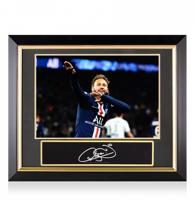 icons Neymar Jr Signed Plaque and Paris Saint-Germain Photo Frame: Icon of Paris
