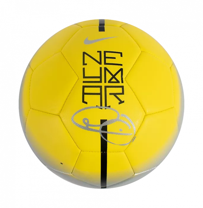 icons Neymar Jr Signed Yellow Nike Prestige Football