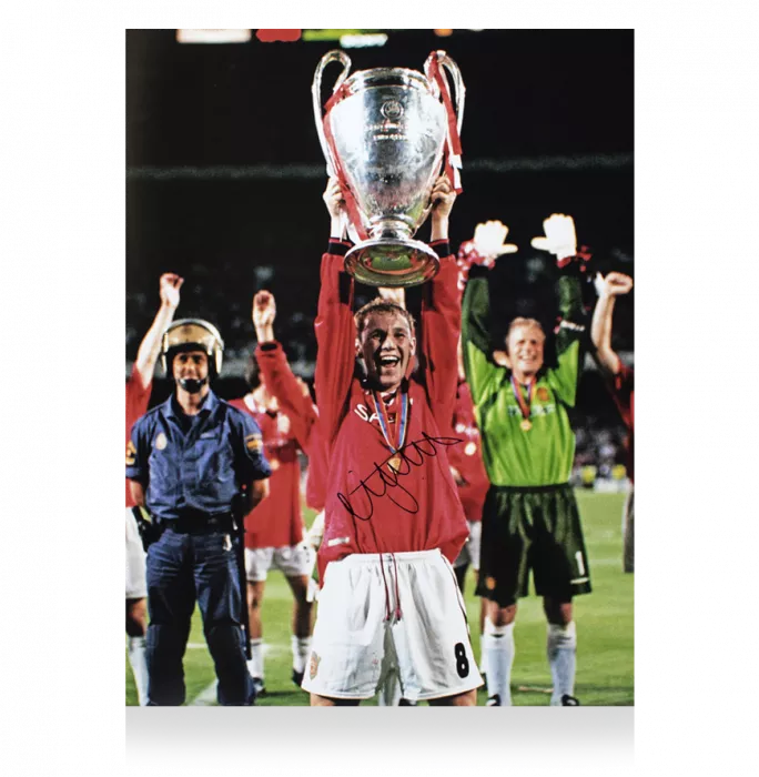 Icons Nicky Butt Signed Manchester United Photo: 1999 UEFA Champions League Winner