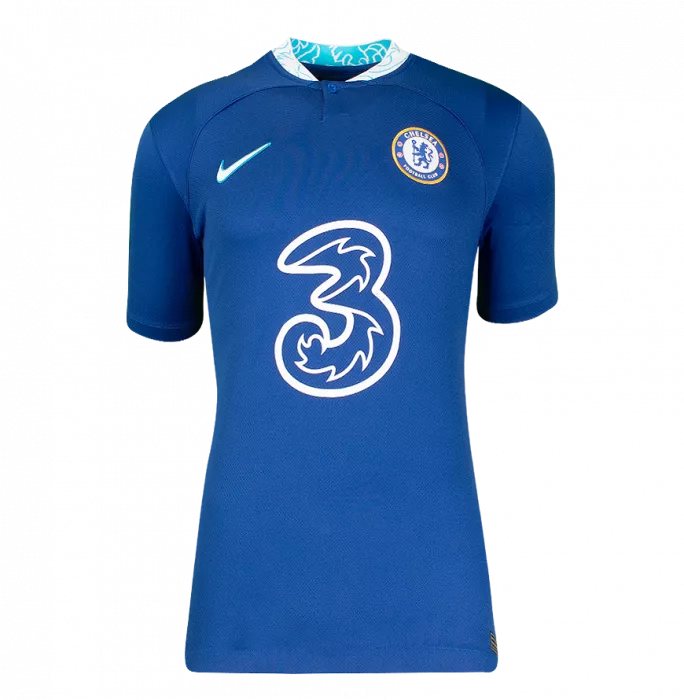 Icons Nicolas Anelka Back Signed Modern Chelsea FC Home Shirt In Deluxe Packaging