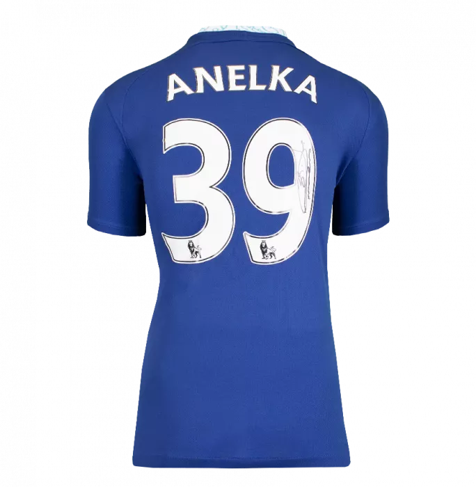 Icons Nicolas Anelka Back Signed Modern Chelsea FC Home Shirt