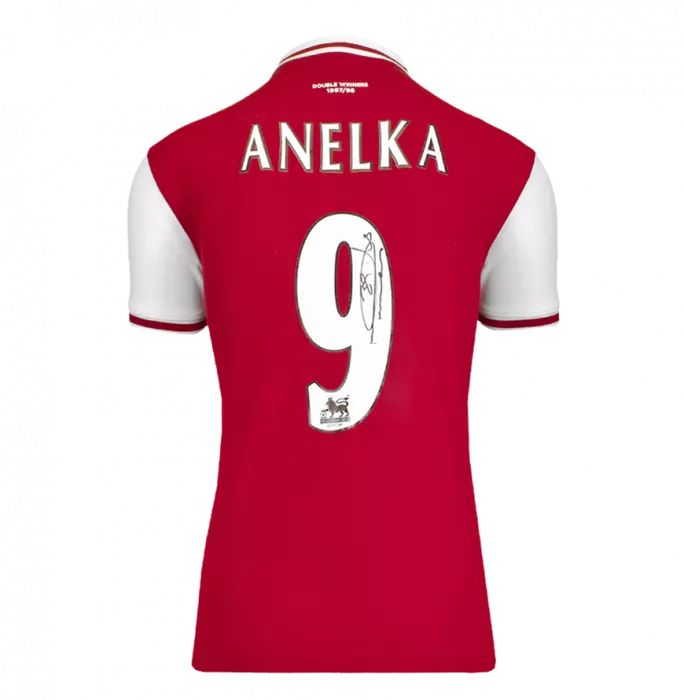 Icons Nicolas Anelka Back Signed Retro Arsenal Home Shirt