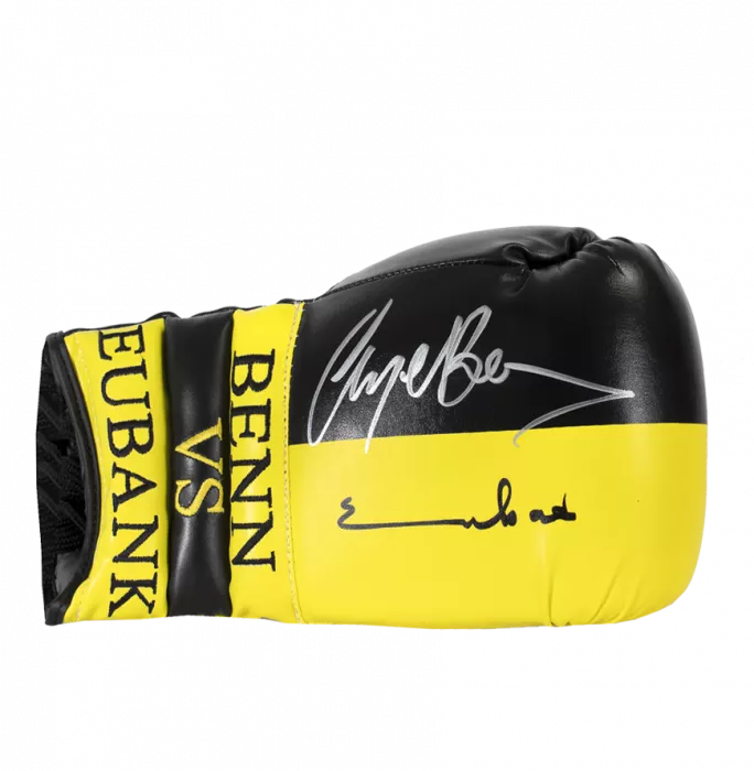 Icons Nigel Benn & Chris Eubank Dual Signed Boxing Glove In Bubble Frame: Option 1