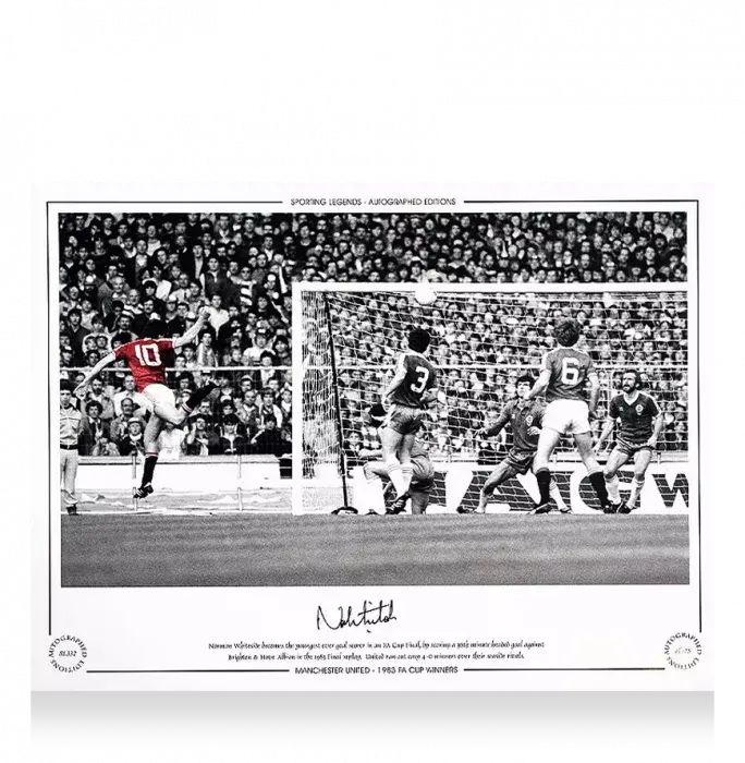 icons Norman Whiteside Signed Manchester United Photo