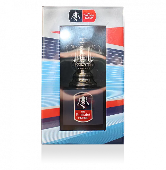 Icons Official Emirates FA Cup Mini 3D Replica Trophy On Pedestal