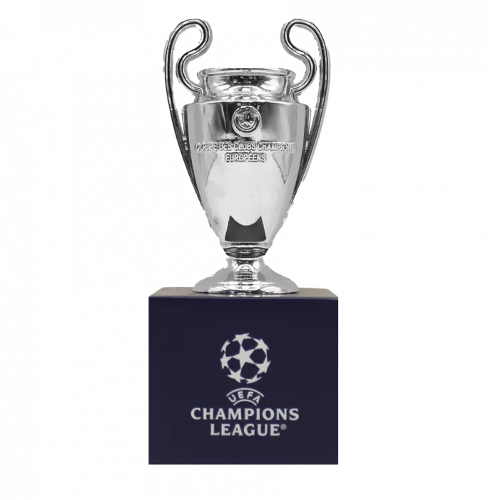 Icons Official UEFA Champions League 3D Mini Replica Trophy On Pedestal