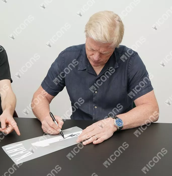 Icons Oliver Kahn Back Signed Germany 2023 Goalkeeper Shirt In Classic Frame