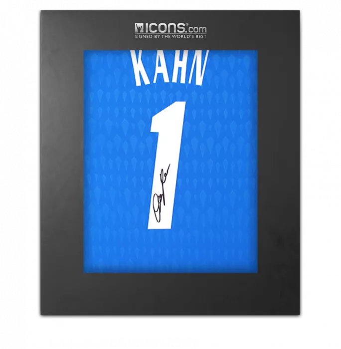 icons Oliver Kahn Back Signed Germany 2023 Goalkeeper Shirt In Deluxe Packaging