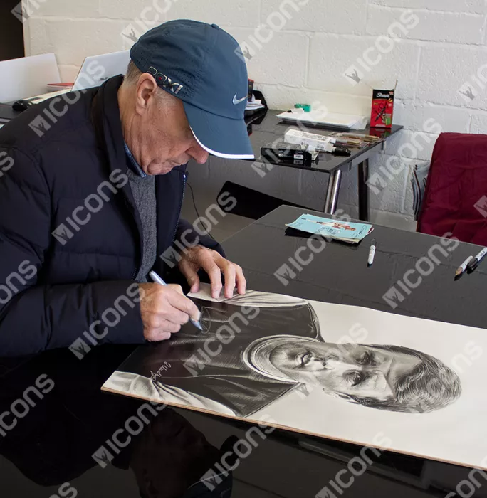 Icons Original Sir Geoff Hurst Signed And Premium Framed Tribute Artwork: West Ham United Legend