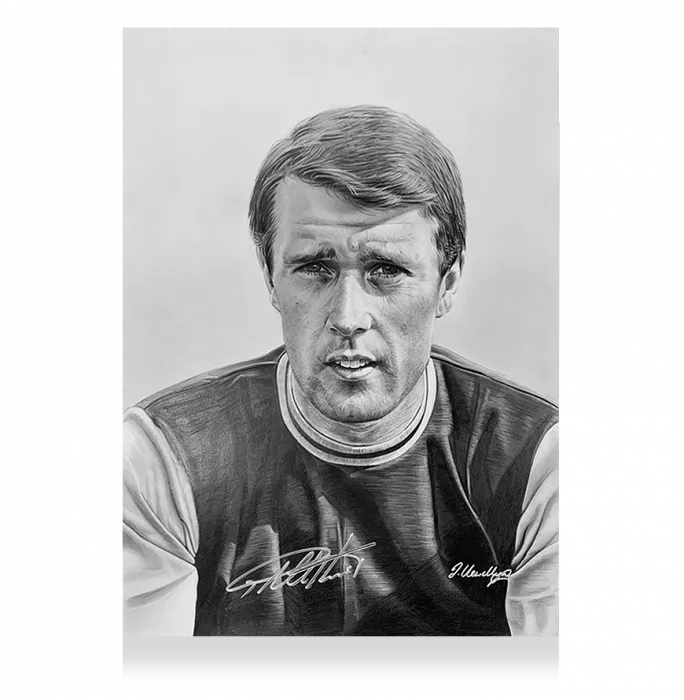 Icons Original Sir Geoff Hurst Signed And Premium Framed Tribute Artwork: West Ham United Legend