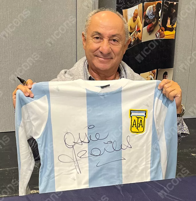 Icons Ossie Ardiles Front Signed Argentina 1978 Home Shirt