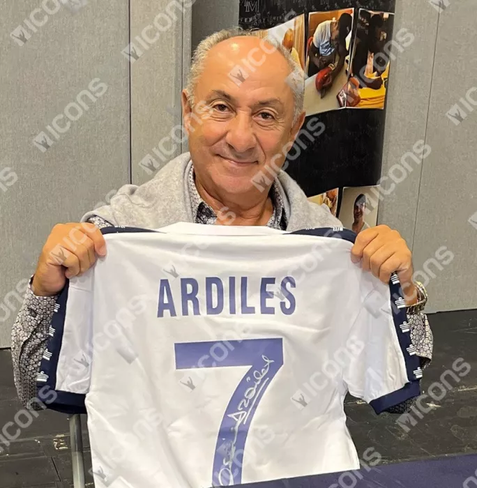 Icons Ossie Ardiles Official Tottenham Hotspur Signed And Framed 1978 Home Shirt