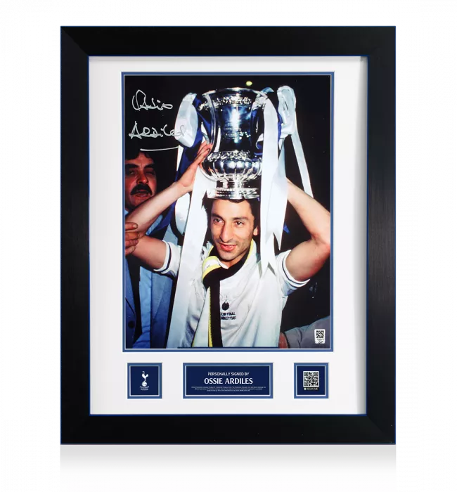 icons Ossie Ardiles Official Tottenham Hotspur Signed and Framed FA Cup Winner Print
