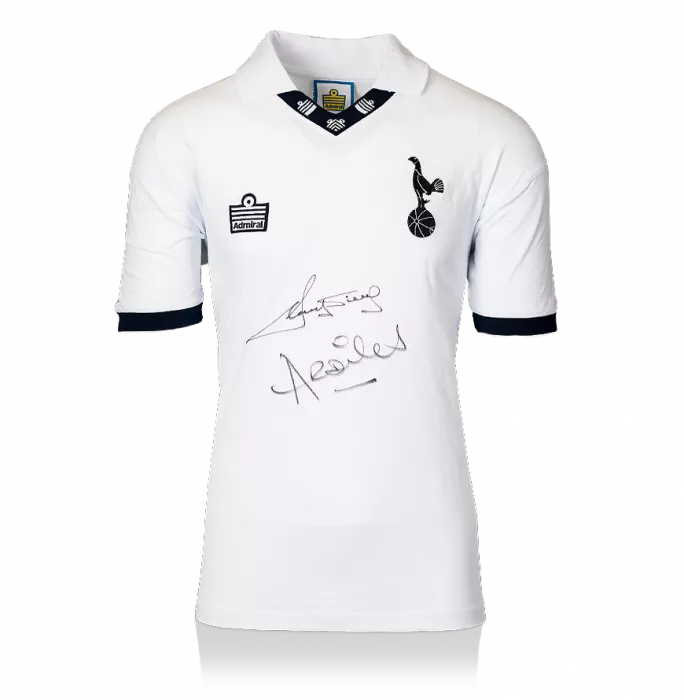 icons Ossie Ardiles & Ricky Villa Front Signed Tottenham Hotspur 1978 Home Shirt
