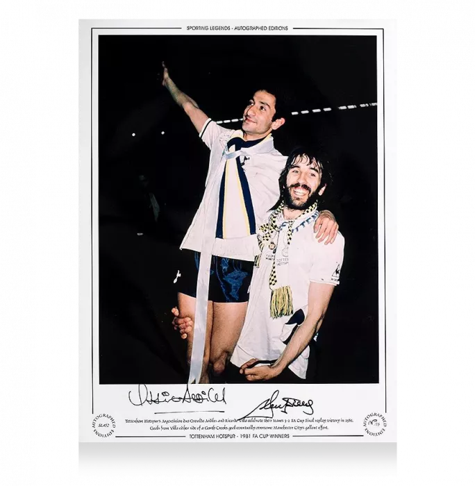 icons Ossie Ardiles & Ricky Villa Signed Tottenham Hotspur Photo