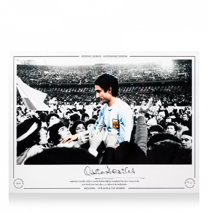 Icons Ossie Ardiles Signed Argentina Photo: 1978 World Cup