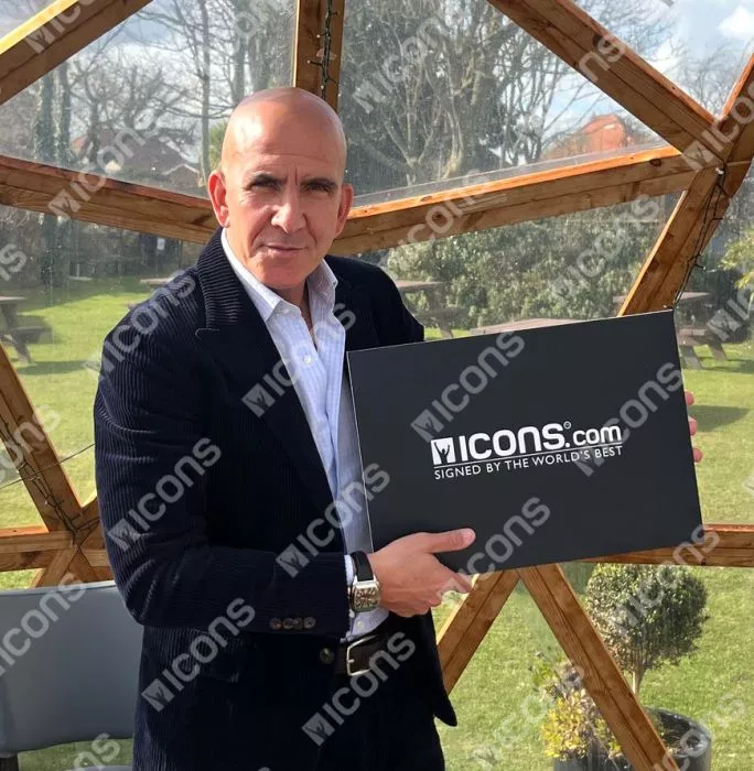 Icons Paolo Di Canio Front Signed Celtic 1996 Home Shirt In Classic Frame