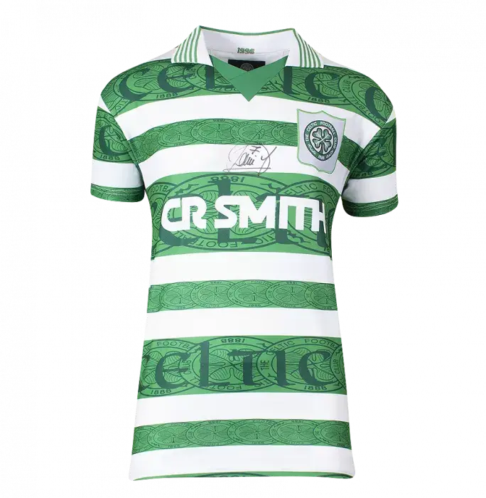 Icons Paolo Di Canio Front Signed Celtic 1996 Home Shirt In Hero Frame: Option 1