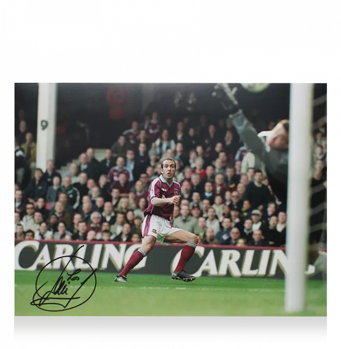 Icons Paolo Di Canio Signed West Ham Photo In Black Wooden Frame: Italian Magic