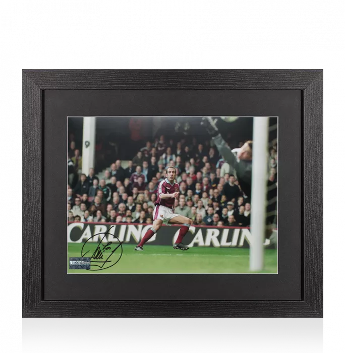 Icons Paolo Di Canio Signed West Ham Photo In Black Wooden Frame: Italian Magic