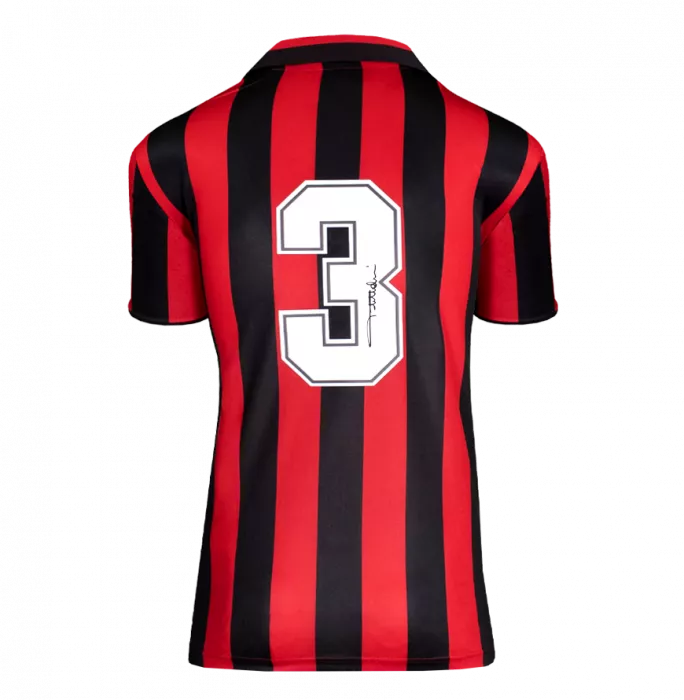 Icons Paolo Maldini & Frank Rijkaard Signed AC Milan Shirts In Classic Dual Frame