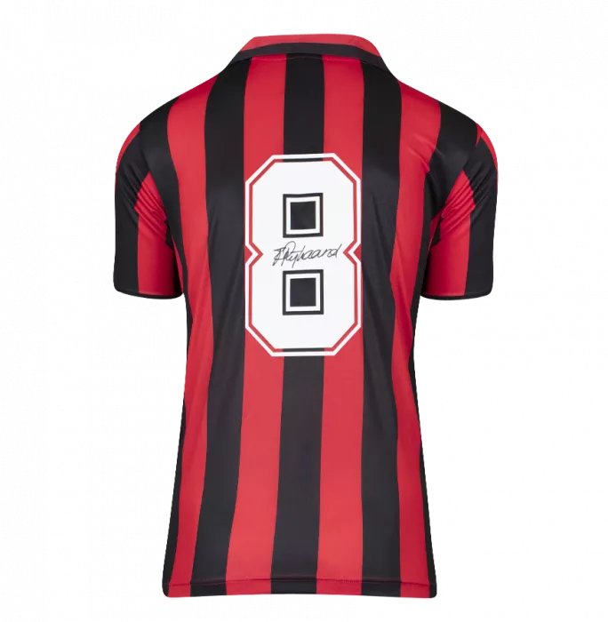 Icons Paolo Maldini & Frank Rijkaard Signed AC Milan Shirts In Classic Dual Frame