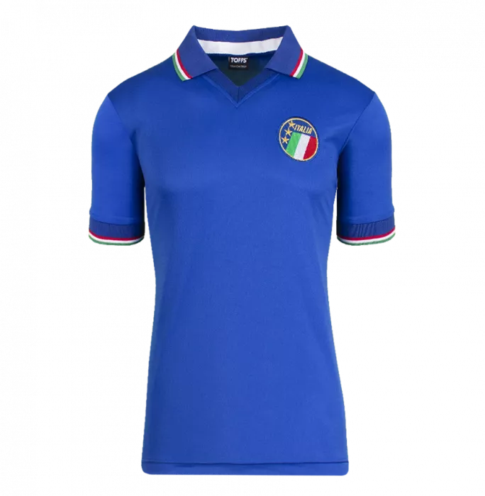 Icons Paolo Maldini Official 1990 FIFA World Cup™ Back Signed And Hero Framed Italy 1990 Home Shirt With Fan Style Number