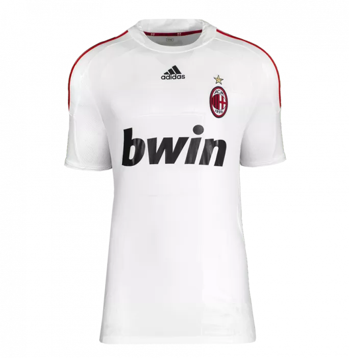 Icons Paolo Maldini Official AC Milan Back Signed And Framed 2008-09 Away Shirt