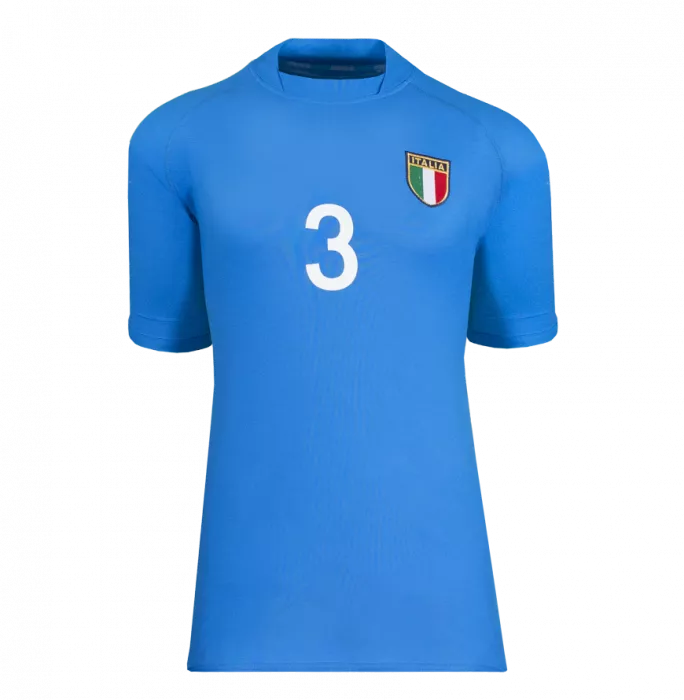 Icons Paolo Maldini Signed Italy 2002 Home Shirt In Classic Frame