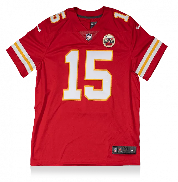 Icons Patrick Mahomes Back Signed Kansas City Chiefs Home Jersey