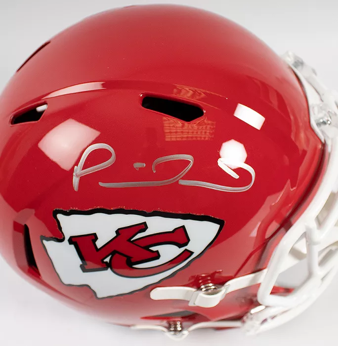 Icons Patrick Mahomes Signed Full-Size Kansas City Chiefs Helmet