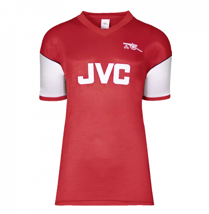 Icons Patrick Vieira Back Signed Arsenal Retro Home Shirt In Hero Frame: Option 1