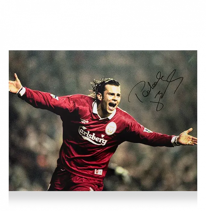 Icons Patrik Berger Signed Liverpool Photo: Kop Legend