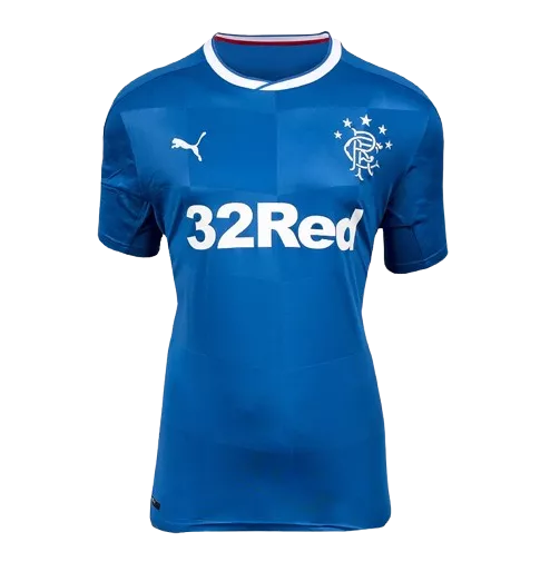 Icons Paul Gascoigne Back Signed Rangers 2016-18 Home Shirt In Hero Frame: Option 1