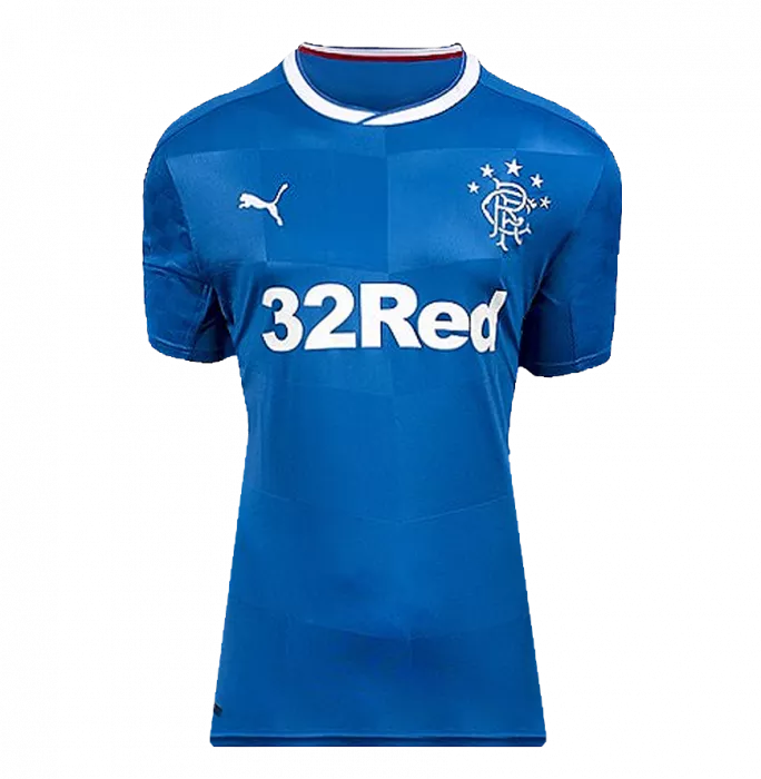 Icons Paul Gascoigne Back Signed Rangers 2016-18 Home Shirt In Classic Frame