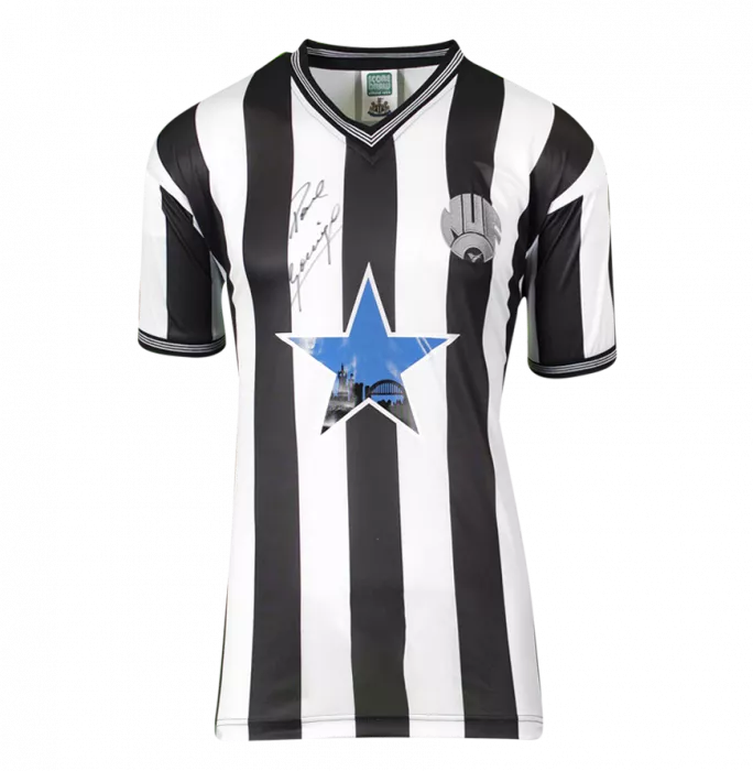 Icons Paul Gascoigne Front Signed Newcastle 1984-85 Home Shirt
